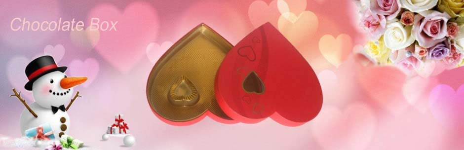 Heart-shaped Chocolate Gift Box with Window
