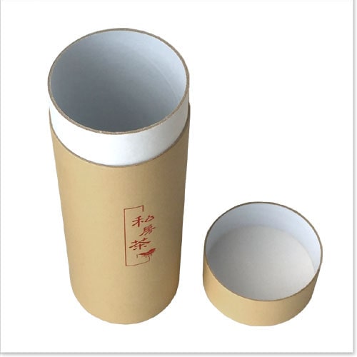 Kraft Tea Tube Boxes with Lids