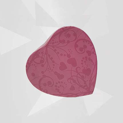 Custom Pink Heart-shaped Chocolate Box