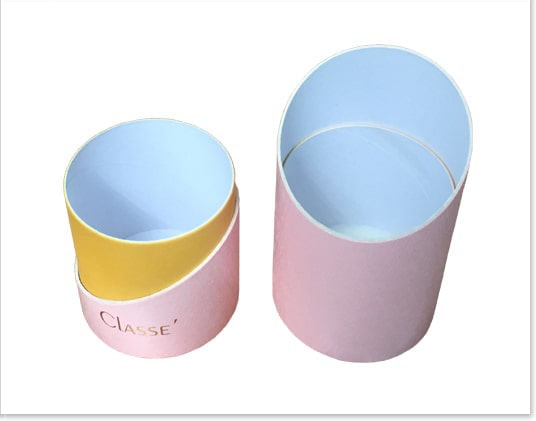 Round White Kraft Perfume Boxes